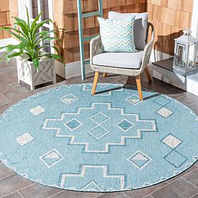 Safavieh Courtyard Aidan 6'-7" Round Indoor/Outdoor Rug