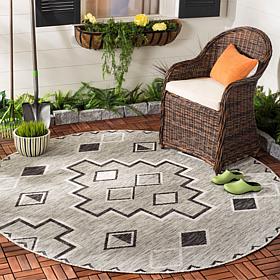 Safavieh Courtyard Aidan 6'-7" Round Indoor/Outdoor Rug