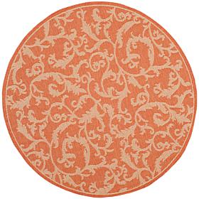Safavieh Courtyard Gillian 5'3" x 5'3" Round Rug