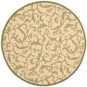 Safavieh Courtyard Gillian 5'3" x 5'3" Round Rug