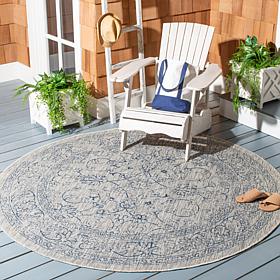 Safavieh Courtyard Owen 6'-7" Round Indoor/Outdoor Rug