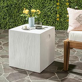 Safavieh Cube Concrete Accent Table - Ivory