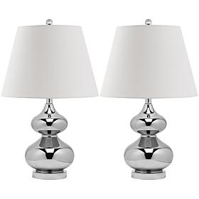 Safavieh Eva Double-Gourd Glass Lamp/Set of 2