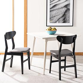 Safavieh Lucca Retro Black Dining Chair 2-pack