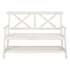 Safavieh Mayer Outdoor Bench with Shelf