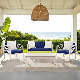 Safavieh Montez 4-Piece Outdoor Set with Accent Pillows