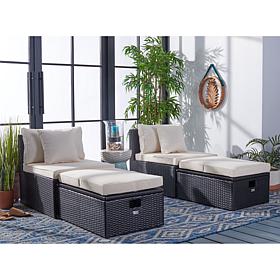Safavieh Pramla Outdoor Sette with Ottoman