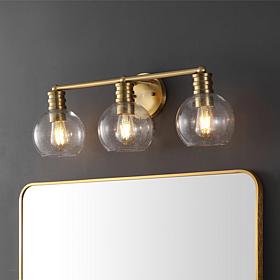 Safavieh Sunetta 3-Light Brass Wall Sconce 26.375"