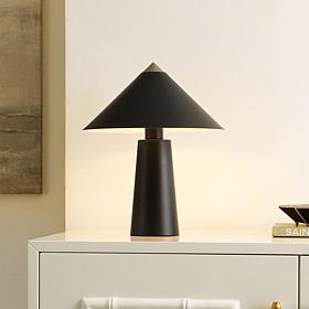 Safavieh Syuna Black and Gold Table Lamp, 14" x 14" x 17"