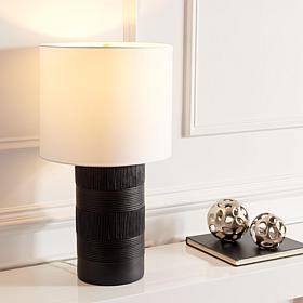 Safavieh Weller Black Polyresin Table Lamp 14x14x25"
