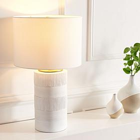 Safavieh Weller Black Polyresin Table Lamp 14x14x25"