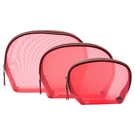 Samantha Brown Solid Cosmetic Case 3-piece Set 