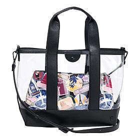 Samantha Brown Think Clear Tote with Removable Pouch