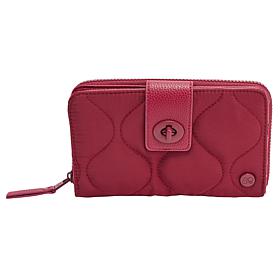 Samantha Brown To-Go RFID Turn Lock Quilted Wallet