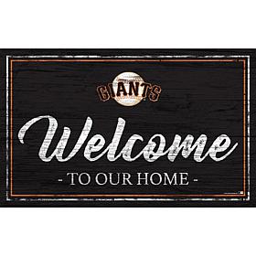 San Francisco Giants Team Color Welcome Sign - 11x19"
