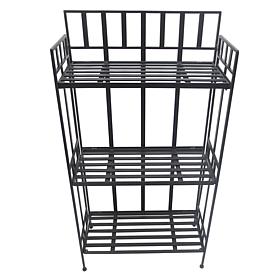 Santa's Workshop 3-Tier Shelf in Black 