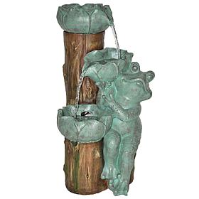 Santa's Workshop Resin Frog Fountain