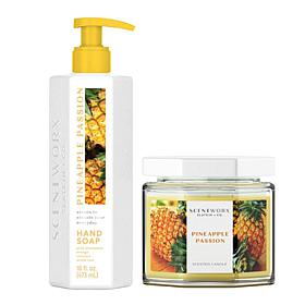 ScentWorx by Slatkin + Co. Pineapple Passion Candle & Hand Soap Set