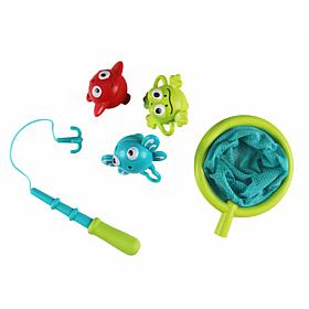 Sea Creatures Fishing Set with Net and Detachable Fishing Pole Handle