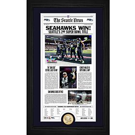 Seahawks Super Bowl LX Champs Front Page News Frame
