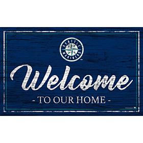 Seattle Mariners Team Color Welcome Sign - 11x19"