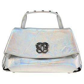 Sharif Legacy Hologram Piega Leather Flap Front Satchel