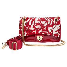Sharif Legacy Printed Haircalf Crossbody with Heart Turnlock