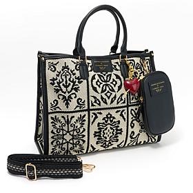 Sharif Legacy Sicilian Tile Embroidered 4-Piece Tote Set