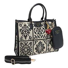 Sharif Legacy Sicilian Tile Embroidered 4-Piece Tote Set