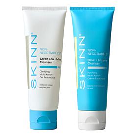 Skinn Green Tea Mint & Olive Enzyme Cleansers , Home & Away Duo