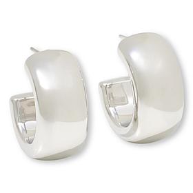 Soave Oro 14K Gold Electroform 1" Chunky Hoop Earrings