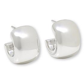 Soave Oro 14K Gold Electroform 5/8" Chunky Hoop Earrings