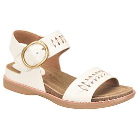 Sofft® Bali II Leather Woven Detail Sandal
