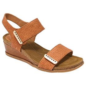 Sofft Verdi II Leather Stacked Wedge Sandal