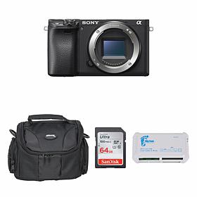 Sony Alpha a6400 24MP Mirrorless Digital Camera Body Bundle