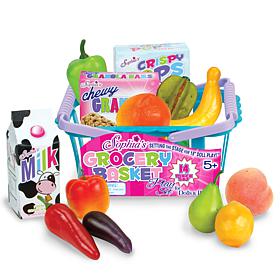 Sophia's by Teamson Kids 14pc Grocery Basket Food Set for 18'' Dolls