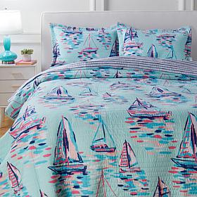 South Street Loft 3-piece Reversible Quilt Set 