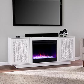 Southern Enterprises Delgrave Color Changing Fireplace w/ Storage