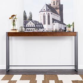 Southern Enterprises Holly&Martin Macen Console- Dark Tobacco/Gunmetal