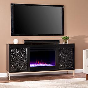 Southern Enterprises Ivybridge Color Changing Fireplace Console