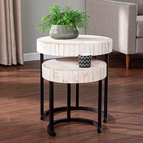 Southern Enterprises Kennerly Nesting Side Tables – 2pc Set