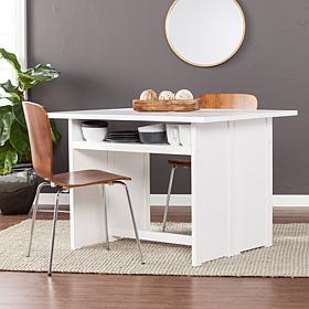 Southern Enterprises Lestrom Convertible Console To Dining Table