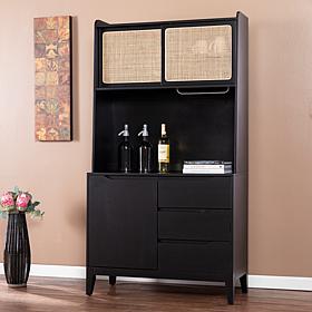 Southern Enterprises Milvy Tall Buffet Cabinet with Storage