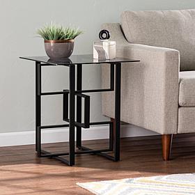 Southern Enterprises Sollison Glass Top Accent Table