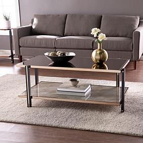 Southern Enterprises Thornsett Cocktail Table w/ Mirrored Top