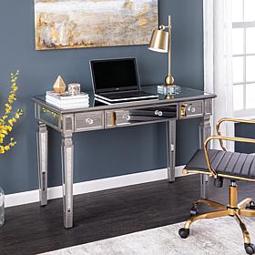 Southern Enterprises Wedlyn Mirrored Writing Desk