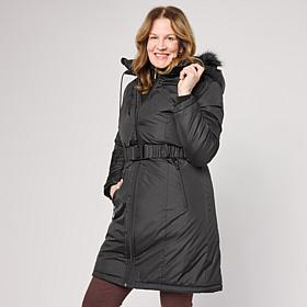 Sporto® Melody Detachable Hood Longline Puffer Coat