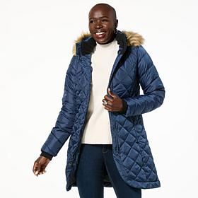 Sporto® Tulip Quilted Water-Resistant Parka Coat
