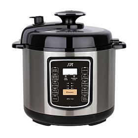 SPT 6.5-Qt Stainless Electric Pressure Cooker w/ Quick Release Button