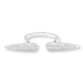 SS White Diamond Spear Ring